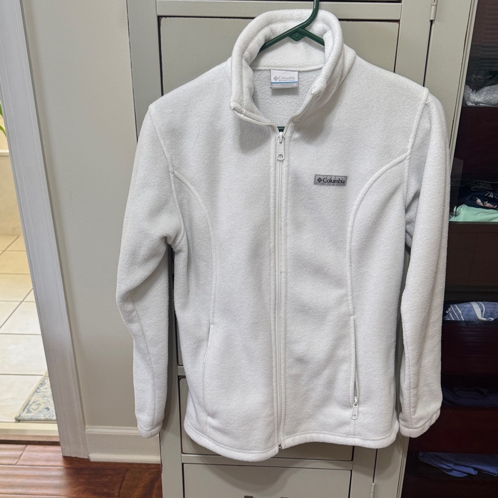 Columbia  White Full-Zip Fleece Jacket